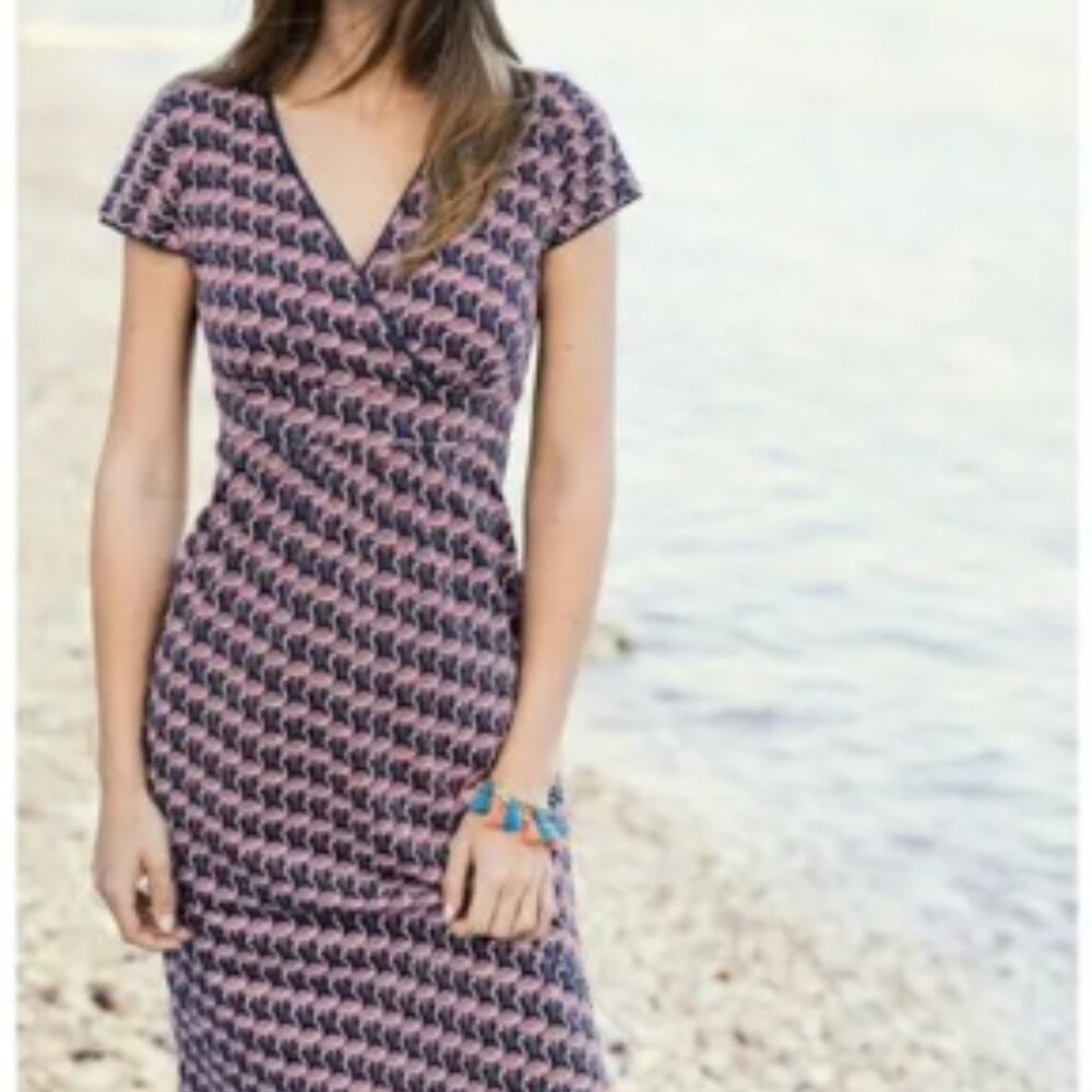 Boden flamingo dress, size 12 (EUC)
